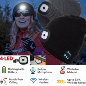 Bluetooth LED Hat Wireless Smart Cap Headset Headphone